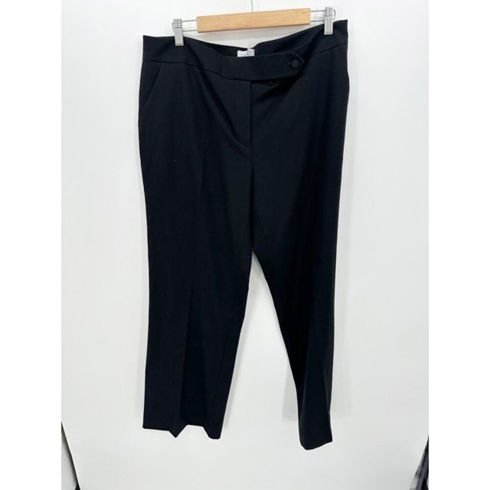 Calvin Klein Black Classic Fit Straight Leg Dress Pants Womens Size 14 Career